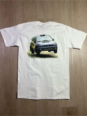 Vintage Y2K Subaru Canada Rally Team Men’s Size Medium Graphic Car Race T-Shirt